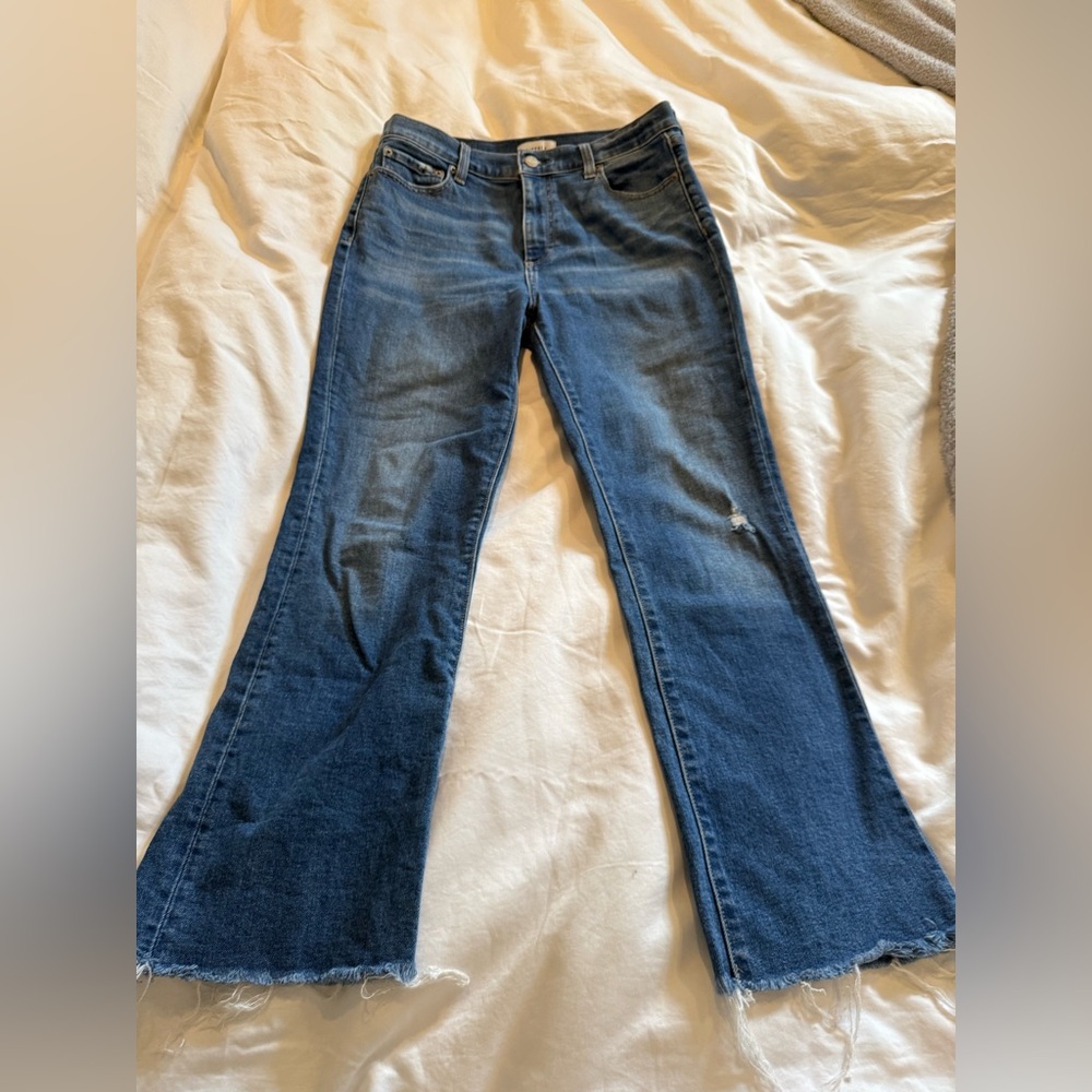 pistola Medium Blue Flared Wide-Leg Jeans